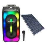 Parlante Solar Recargable Portatil Cabina Bluetooth  Mixer