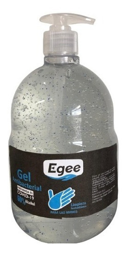 Gel Antibacterial 1 Litro Egge - Unidad a $39000