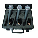  Pack De 3 Microfonos De Mano Dinámicos Moon Pro M59 Pipeta