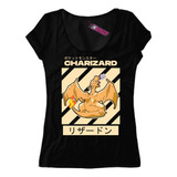 Remera Mujer Charizard Pokemon Anime T93 Dtg Premium