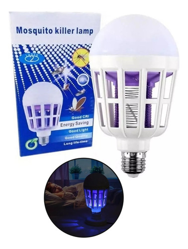 Lampara Foco Led Repelente Mosquitos Moscas Insectos Color B