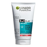 Garnier Skin Naturals 3 En 1 Limpieza+exfoliación+mascarilla