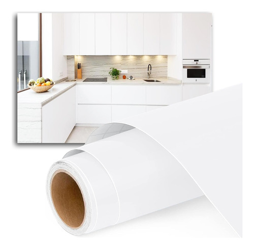 Vinilo Blanco Mate Decoración Muebles Cocina   (1.26m X 2m)