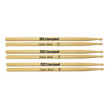 Kit 3 Baquetas Bateria Liverpool Classic Series 5b Ll 5bm