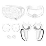 Funda Protectora De Silicona Para Meta Oculus Quest2, Blanca