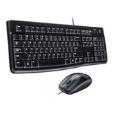 Combo Teclado Y Mouse Logitech Mk120 Usb Multimedia