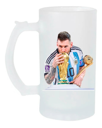 Tarro Cervecero 16oz Messi Copa Del Mundo Qatar 2022