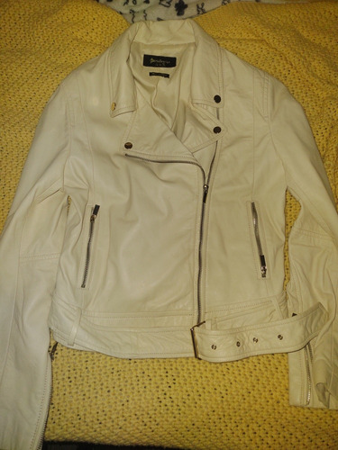 Campera Cuero Ovino Mujer Stradivarius Importada