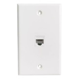 Placa De Pared Ethernet Rj45 Cat6 1 Puerto