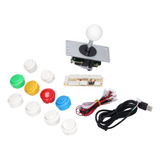 Kit De Botones Led Para Consola De Juegos De Bricolaje, Galv