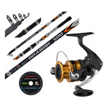 Combo De Pesca Pejerrey Reel Shimano Fx + Caña 4m + Multi