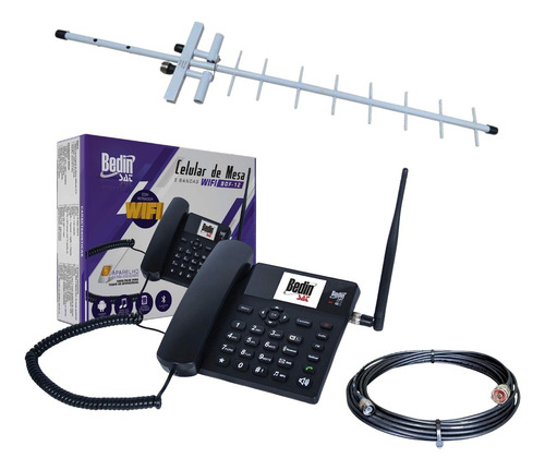 Kit Telefone Rural Com Internet E Roteador De Wi-fi Bdf-12
