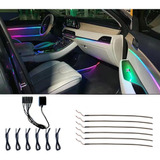 Kit De Iluminación Led Interior Para Coche, Tira Rgb