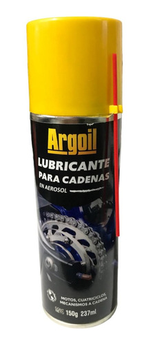 Lubricante Cadenas 150g 237ml Argoil Bagattini Motos