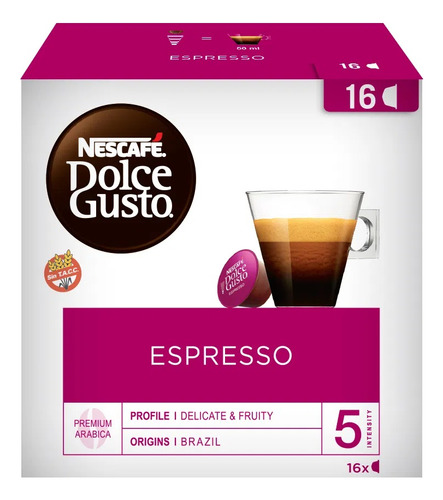 Cápsulas Nescafé Dolce Gusto Espresso 16u Pack X3