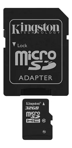 Memoria Kingston Micro Sd 32 Gb Clase 10 + Adaptador Sd