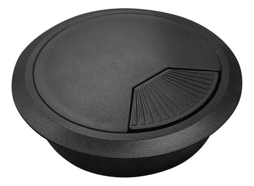 Pasacable Plastico 60 Negro Para Escritorio Madera Cima F