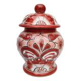 Tibor Mini De 18cm De Talavera Rojo