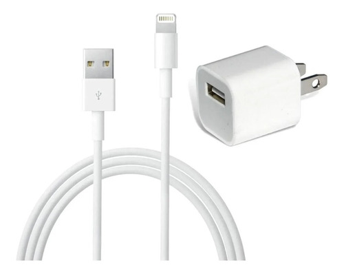 Cargador iPhone Original Lightning Cable + Cubo iPhone 5 6 7