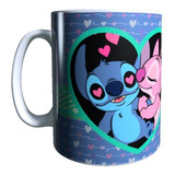 Taza Stitch Azul. Dia Del Amor Y Amistad. 14 Febrero. Regalo