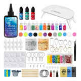 Jdiction Kit De Resina Uv Con Luz, Resina Dura Transparente