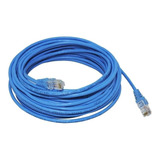 2 Cabo Rede Azul Rj45 Crimpado 5e Internet 5 Mts - Cat5e