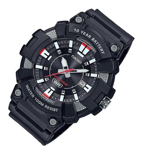 Reloj Casio Hombre Mw-610h-1a 100m Sumergible Color De La Malla Negro Color Del Bisel Negro Color Del Fondo Negro