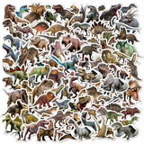 100 Pcs Stickers Jurassic Dinosaurio  Pegatinas Impermeables