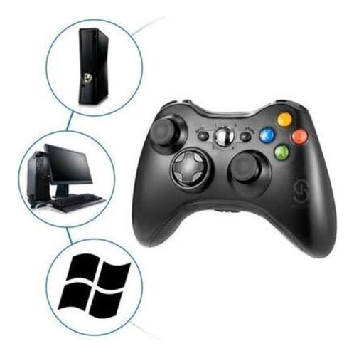 Controle De Video Game Com Fio Para Xbox 360 Slim Joystick 