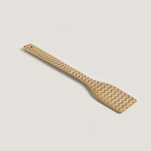 Espátulas De Bambú Con Diseño Zigzag
