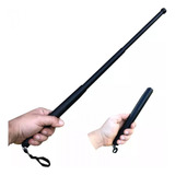  Baston Tonfa De Acero Ext Defensa Personal 48cm + Estuche