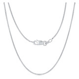 Minddha Collar De Plata De Ley 925 Para Mujer, Cadena De Caj