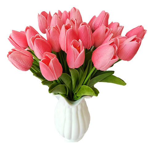 30 Flores Artificiales Tulipanes Decorativas Hogar Fiestas