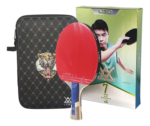 Paleta De Tenis De Mesa Loki 7 Star Con Empuñadura Acampanad