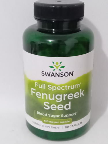 Fenugreek - Feno Grego - Full Spectrum - 90 Caps. - Swanson