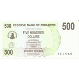 Zimbabwe 500 Dolares 2006