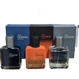 Perfume Homem Natura Mini 25 Ml C/u Kit 3 Fragancias