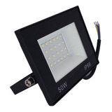 Refletor Led 50w Holofote Bivolt Prova Dágua Frio Ip66 Cor Da Carcaça Preto Cor Da Luz Branco-frio 110v/220v