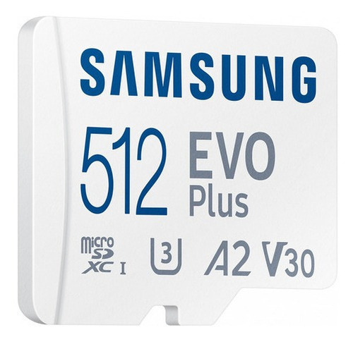 Tarjeta De Memoria Micro Sd Samsung Evo Plus 512gb 130mb/s
