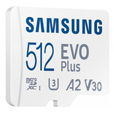 Tarjeta De Memoria Micro Sd Samsung Evo Plus 512gb 130mb/s