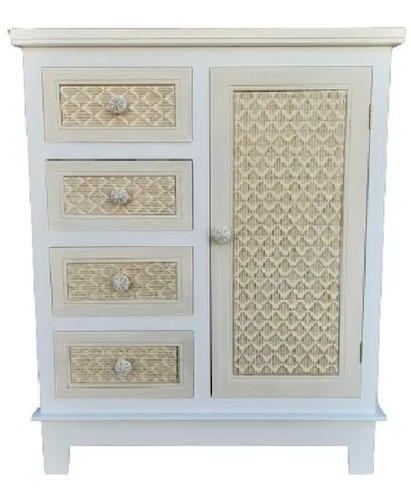 Mueble Provenzal Aparador 1 Puerta 4 Cajones  - S4090