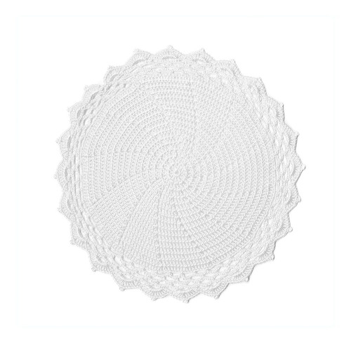 Individual Carpeta Circular En Crochet 100% Nylon 27cm