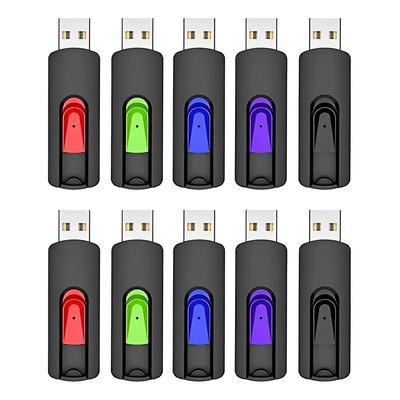 Memoria USB 2.0 Topesel 8GB Retráctil Pack 10 Unidades | Meses sin interés