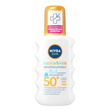 ~? Nivea Kids Protect And Sensitive Sun Spray Con Spf 50+, M