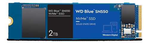 Ssd Wd Blue Ssd Nvme 2tb Sn550 (wdba3v0020bnc) Com Nota