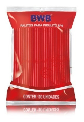 500 Palito De Pirulito Vermelho Sólido  Bwb 9 Cm Topper  