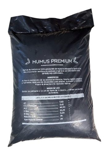 Humus De Lombriz Californiana Premium 25l Indoor- Ramos Grow
