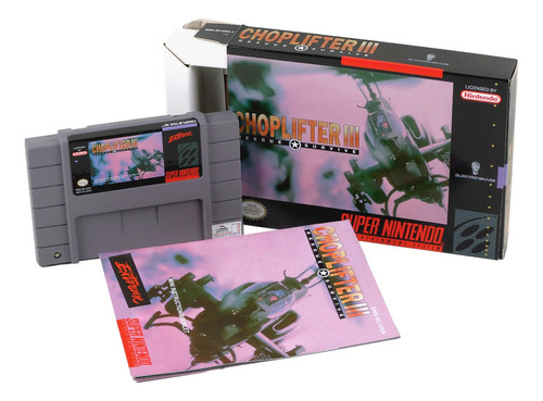 Choplifter Iii 3 Rescue Survive Super Nintendo Snes Completo