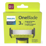 Pack X3 Repuesto Philips Qp630 One Blade