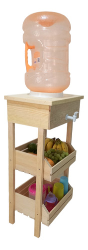 Frutero Dispensador De Agua Organizador Cocina 2 Canastas 